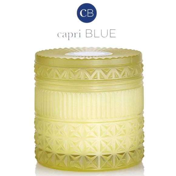 Capri Blue Other - Capri Blue Muse Aloha Orchid No. 3 Candle Faceted Jar Citron 11 Ounce